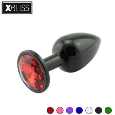 Plug anal noir bijouté Xbliss
