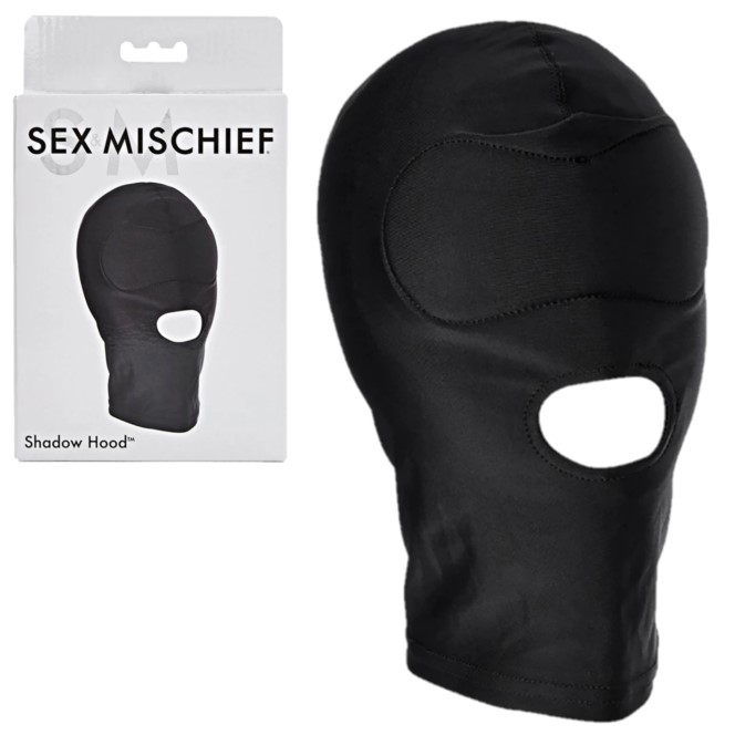 Plongez dans l'obscurité totale et cédez à l'inconnu avec la cagoule Shadow Hood de la collection Sex & Mischief.