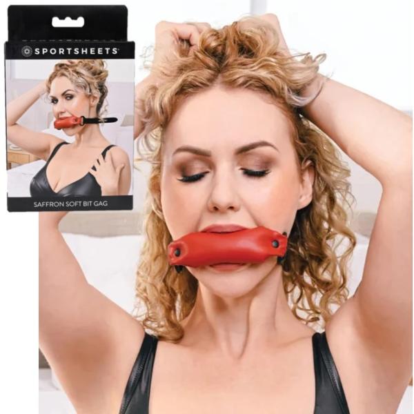 Cultivez des expériences érotiques inoubliables avec le Soft Bit Gag de la collection Saffron de Sporsheets