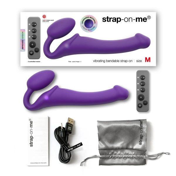 Le Vibrating Bendable Strap-On de la collection Strap-On-Me n'est pas comme les autres