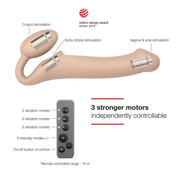 Le Vibrating Bendable Strap-On de la collection Strap-On-Me n'est pas comme les autres