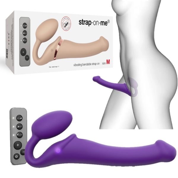 Le Vibrating Bendable Strap-On de la collection Strap-On-Me n'est pas comme les autres