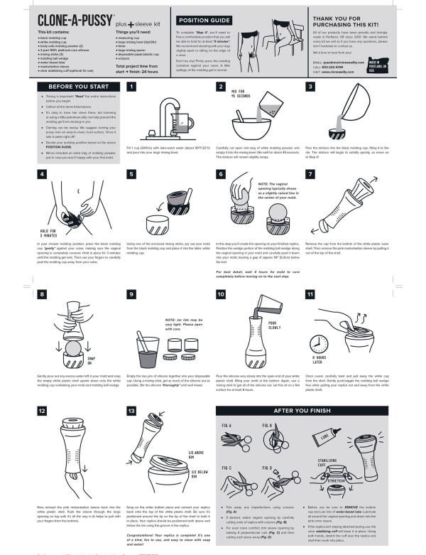 Clone-A-Pussy Plus + Sleeve Kit en instance de brevet, le kit original de moulage de la vulve avec manchon de masturbation amovible !