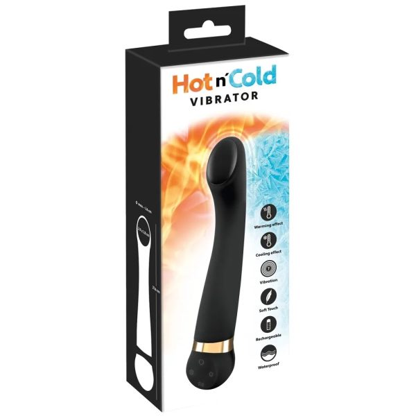 Le masseur Hot n'Cold Vibrator à changement de température et vibrant crée des sensations uniques pour la stimulation externe et interne.