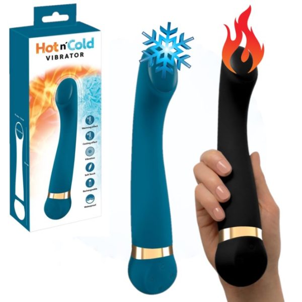 Le masseur Hot n'Cold Vibrator à changement de température et vibrant crée des sensations uniques pour la stimulation externe et interne.