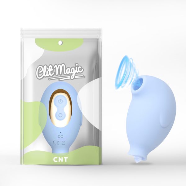 Jouet clitoridien Penguin de CNT avec rebord en silicone