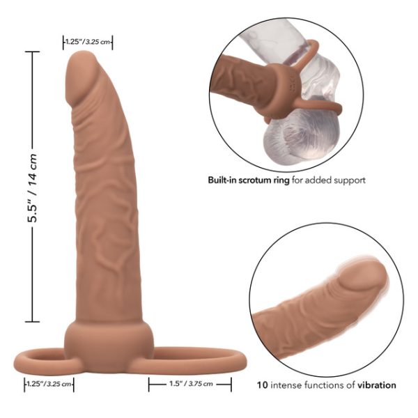 Profitez du plaisir érotique de la double pénétration avec le Rechargeable Dual Penetrator de la collection Performance Maxxx de California Exotics