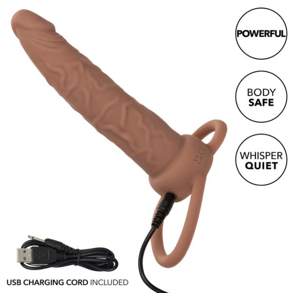 Profitez du plaisir érotique de la double pénétration avec le Rechargeable Dual Penetrator de la collection Performance Maxxx de California Exotics