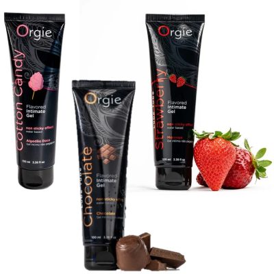 Flavored Intimate Gel de la collection Orgie est un gel intime à base d'eau comestible