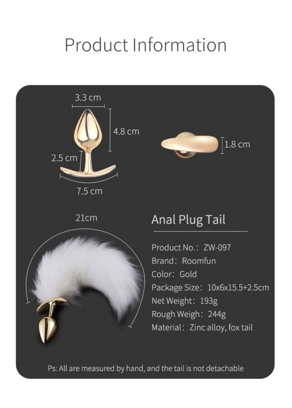 Plongez dans un Nouveau Monde de Plaisir avec Notre Plug Anale en Alliage avec une Queue d'Animale