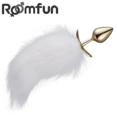 Plug anal en alliage avec queue animale Roomfun
