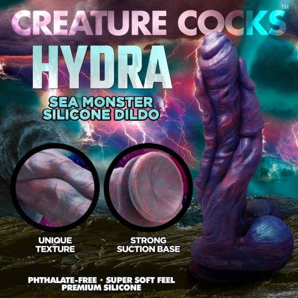 Le gode Hydra Sea Monster de la collection Creature Cocks est doté de trois têtes prêtes à vous plaire et à vous pénétrer ! 