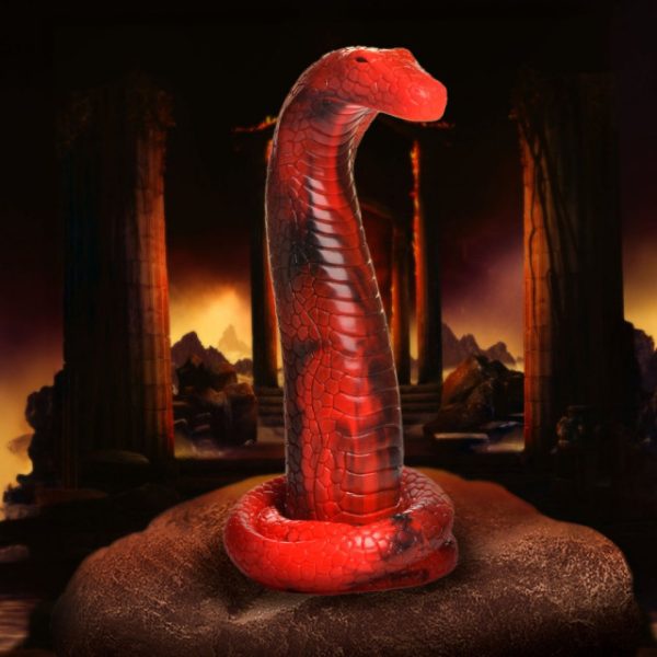 Déroulez les mystères du gode King Cobra de la collection Creature Cocks tout en explorant de nouvelles sensations de plaisir ! 