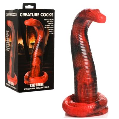 Déroulez les mystères du gode King Cobra de la collection Creature Cocks tout en explorant de nouvelles sensations de plaisir ! 