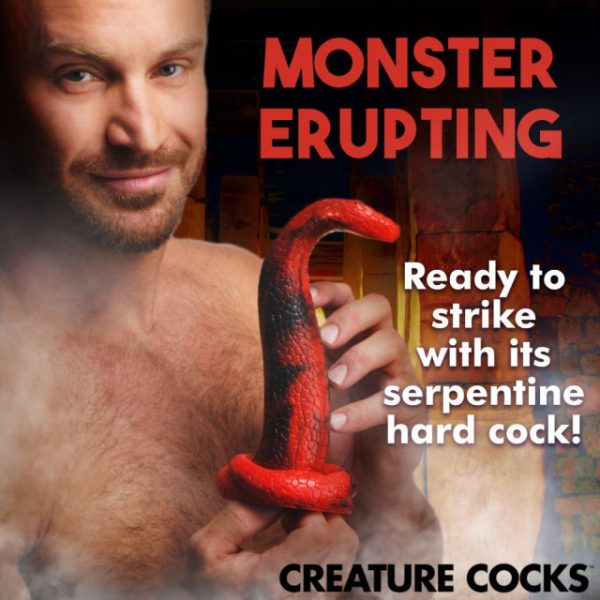 Déroulez les mystères du gode King Cobra de la collection Creature Cocks tout en explorant de nouvelles sensations de plaisir ! 
