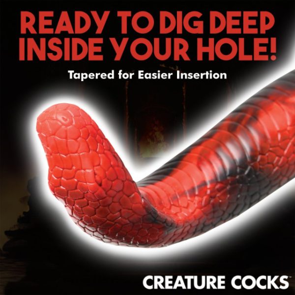 Déroulez les mystères du gode King Cobra de la collection Creature Cocks tout en explorant de nouvelles sensations de plaisir ! 