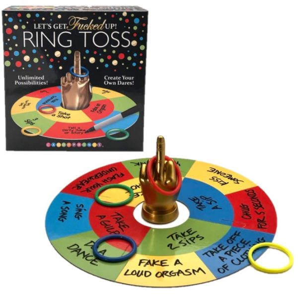 Let's Get Fucked Up Ring Toss est un jeu de société hilarant, rapide et rythmé avec des possibilités infinies et amusant ! 
