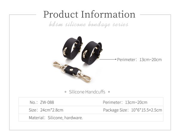 Explorez un Nouveau Monde de Plaisir avec nos Menottes en Silicone Inspirées du Luxe