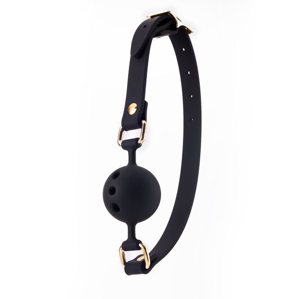 Découvrez l'Élégance Ultime du Jeu de Bondage avec le Silicone Mouth Gag With Three Breathable Holes de RoomFun