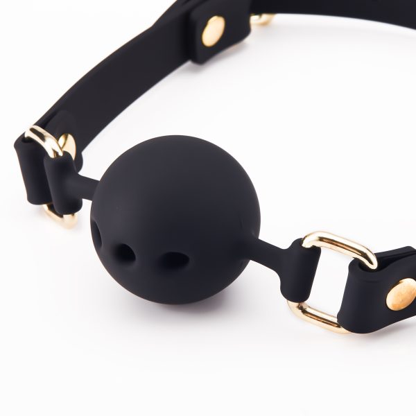 Découvrez l'Élégance Ultime du Jeu de Bondage avec le Silicone Mouth Gag With Three Breathable Holes de RoomFun