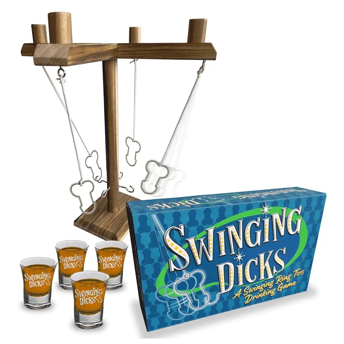 Découvrez qui est le plus habile à balancer le pénis lors de votre prochaine fête avec le jeu Swinging Dicks !