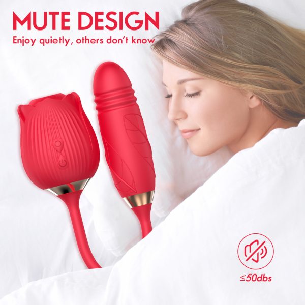 Découvrez l'Ultimate Rose : Le Plaisir Sensuel Réinventé avec un Vibromasseur et un Thruster Téléscopique
