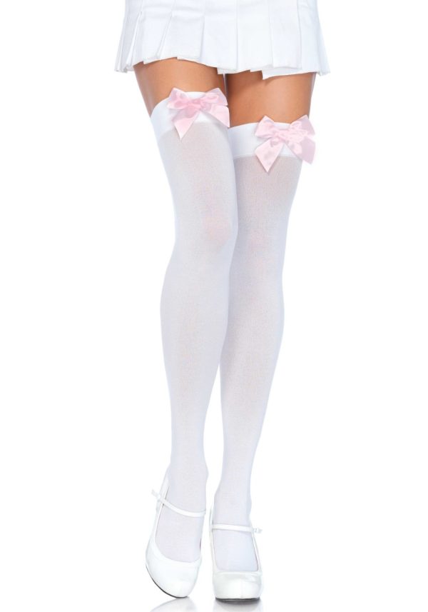 Bas Opaques avec Nœud en Satin Kay - 6255 - Leg Avenue – Image 3