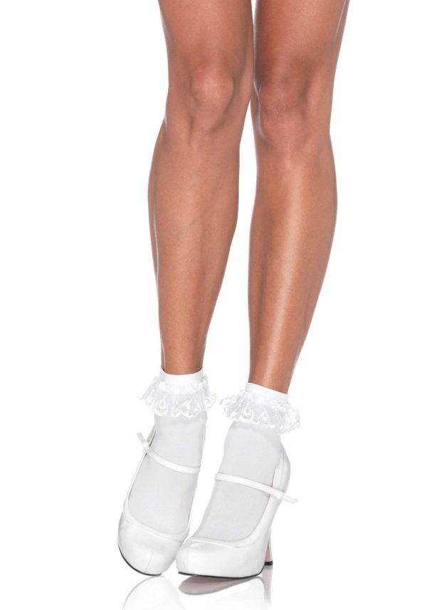 Chaussettes de Cheville à Volants en Dentelle - 3013 - Leg Avenue – Image 3