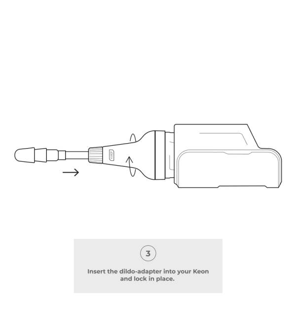 Décuplez le Plaisir avec le Dildo Adapter pour Kiiro Keon !
