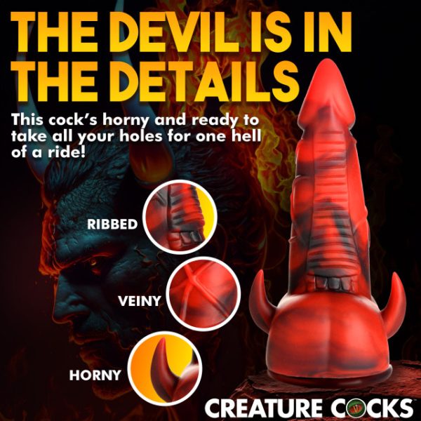 Plongez dans l'expérience infernale du Gode Horny Devil Demon de Creature Cocks !