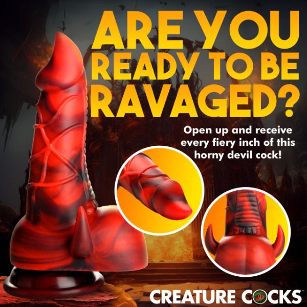 Plongez dans l'expérience infernale du Gode Horny Devil Demon de Creature Cocks !