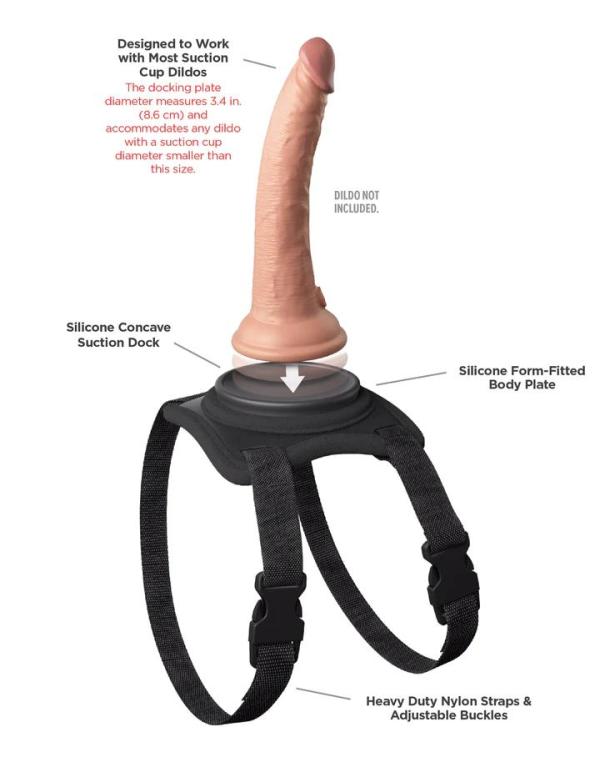 Le Harnais de Cuisse Lap Strap de la Collection Body Dock de Pipedream