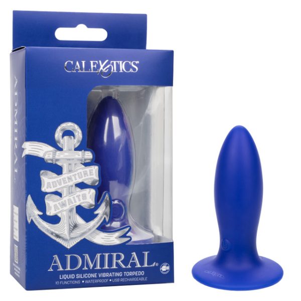 Plongez dans des sensations sans précédent avec notre la plug anale Liquid Silicone Vibrating Torpedo de la collection Admiral de CalExotics