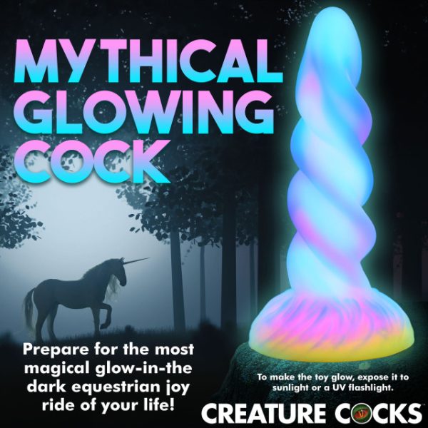 Le Moon Rider de Creature Cocks - Le gode de Fantaisie qui Brille dans le Noir
