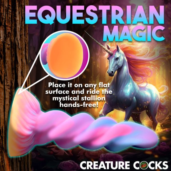 Le Moon Rider de Creature Cocks - Le gode de Fantaisie qui Brille dans le Noir