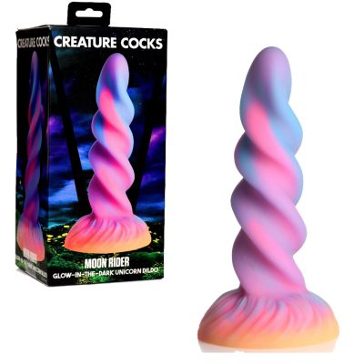 Le Moon Rider de Creature Cocks - Le gode de Fantaisie qui Brille dans le Noir