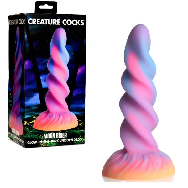 Le Moon Rider de Creature Cocks - Le gode de Fantaisie qui Brille dans le Noir