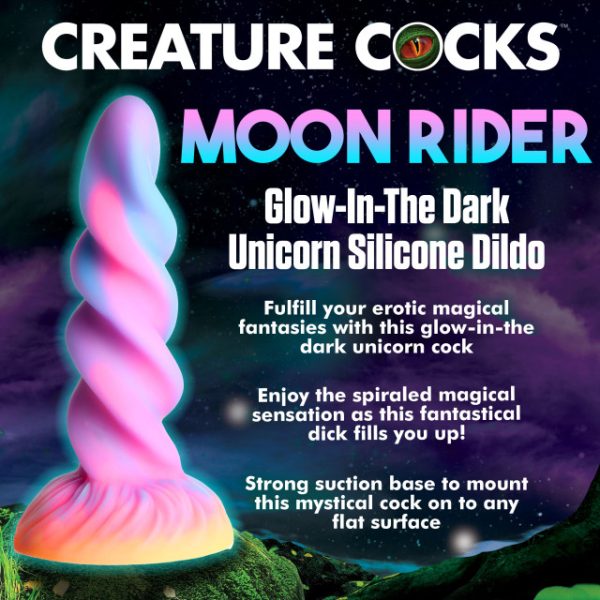 Explorez la Magie du Moon Rider Unicorn de Creature Cocks !
