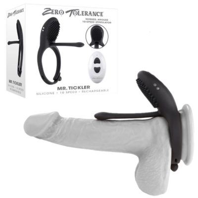 Explorez Mr.Tickler de Zero Tolerance Découvrez Mr.Tickler de Zero Tolerance, l'anneau vibrant réglable qui mettra une étincelle dans votre intimité.