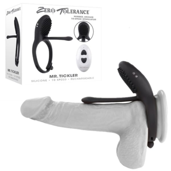 Explorez Mr.Tickler de Zero Tolerance Découvrez Mr.Tickler de Zero Tolerance, l'anneau vibrant réglable qui mettra une étincelle dans votre intimité.