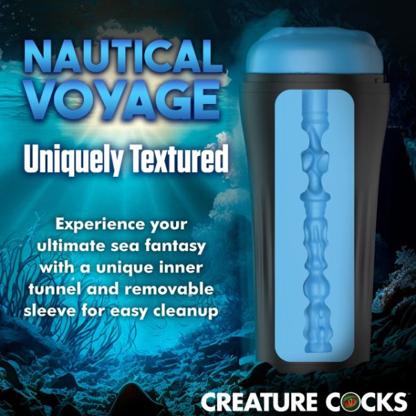 Découvrez des sensations marines intenses avec ce masturbateur Pussidon Sea Monster de Creature Cock