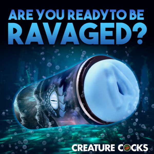 Découvrez des sensations marines intenses avec ce masturbateur Pussidon Sea Monster de Creature Cock
