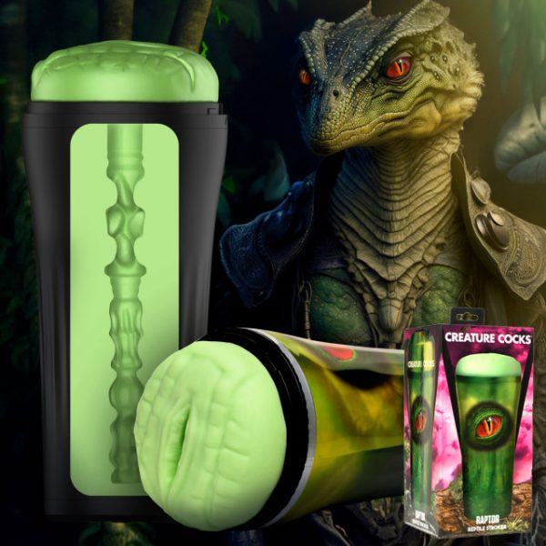 Découvrez le Raptor Reptile Stroker de Creature Cock