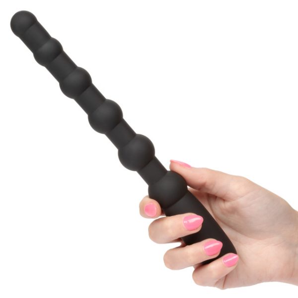 Plongez dans le plaisir anale avec les douces et lisses Perles Rechargeables X-10 de CalExotics
