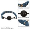 "Dominez avec Style : Découvrez le Ball Gag Ride 'em Premium Denim!"
