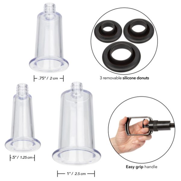 Boundless Body Pump Kit - Un outil d'aspiration personnalisée pour des expériences intimes inégalées. Choisissez votre taille, contrôlez l'intensité, nettoyez facilement. Libérez le plaisir!
