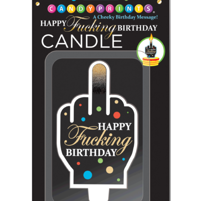 Laissez la bougie Happy Fucking Birthday devenir le point lumineux de votre prochaine célébration, ajoutant une touche hilarante à chaque moment festif.