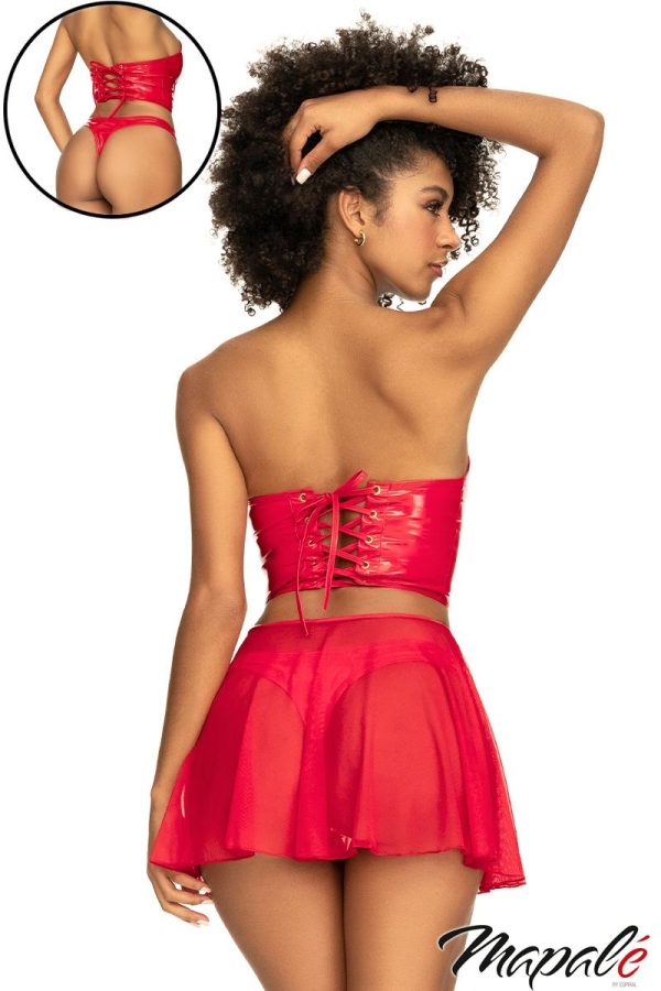 Ensemble 3pcs en WetLook - 2741 - Mapalé