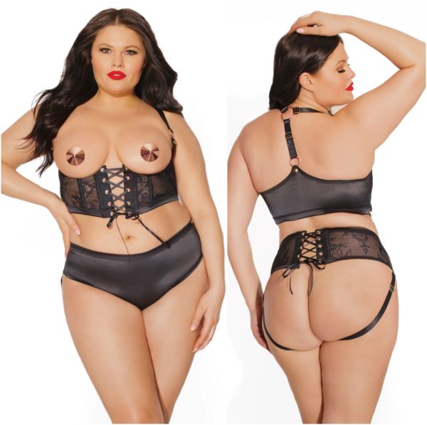 Ensemble Harnais et Culotte - 22520X - Grande Taille - Coquette