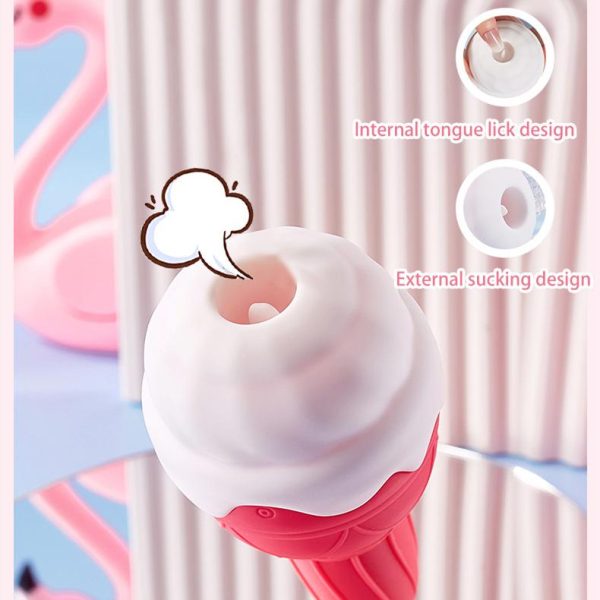 Ice Cream Wand de la Collection Clit Magic : L'Orgasme en Forme de Cornet de Crème Glacée